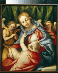 De Maagd die borstvoeding geeft (Madonna Del latte)