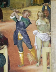 Martelaarschap van St. Barbara (detail)