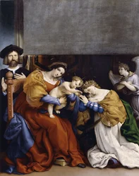Het mystieke huwelijk van Sint Catharina met de schenker Niccolò Bonghi