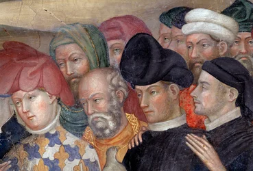 Johannes de Doper doopt Jezus (detail)