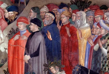 Sint Jan de Doper doopt de menigte in de Jordaan (detail)