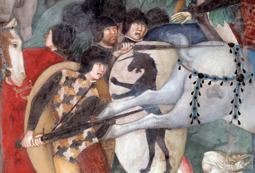 De Kruisiging, detail van Soldaten