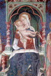 Maagd met Jezus, Johannes de Doper en Sint Sebastiaan (detail)