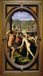 Hercules doodt de draak van de Hesperiden