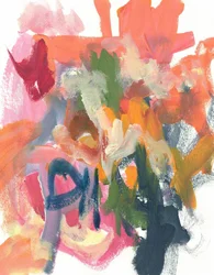 Levendige abstracte penseelstreken