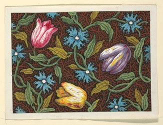 Bloemmotief voor bedrukte textiel