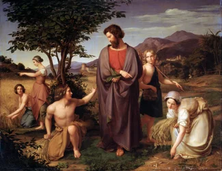 Ruth in het veld van Boaz, 19e eeuw