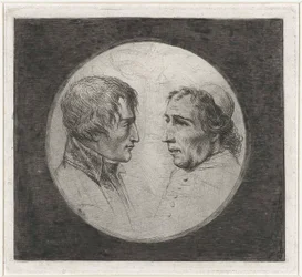 Coclers, L B, Dubbelportret Napoleon en paus Pius VII (ca1805, Rijksmuseum)