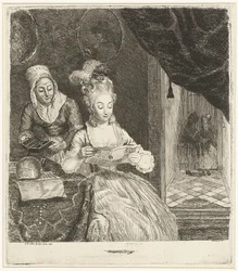 Jonge vrouw leest een brief