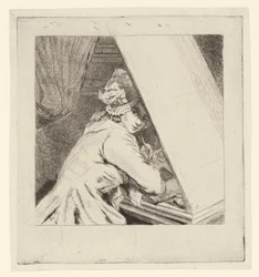 Portret Marie-Lambertine Coclers, bij bladvituur