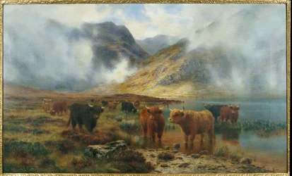 Bij Loch Treachlan, Glencoe, ochtendmist, 1907