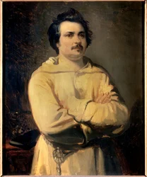 Portret van Honoré de Balzac (1799-1850) (schilderij) (19e eeuw)