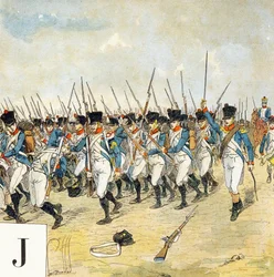 Letter J: Jonge garde, "Je serai soldat" (Ik zal soldaat worden) - Militair alfabet