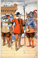 Richelieu bij het beleg van La Rochelle