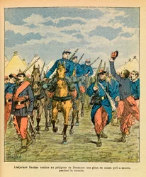 De oostelijke Armee van Eugene Sergeant, bekend als Grenest: Warrant Officer Bastien van de 32e mars, bracht een kanonstuk terug naar het Besancon-polygon dat hij redde