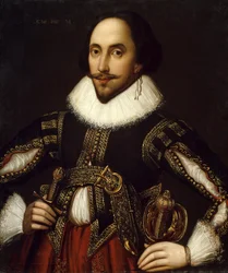 Portret van de Britse toneelschrijver William Shakespeare