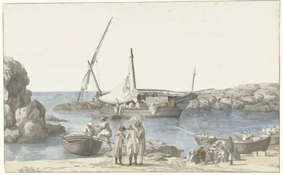 Gezicht op Tarente en haven van Luogo Vivo