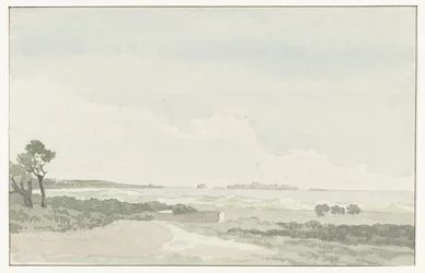 Vergezicht met de stad Gallipoli