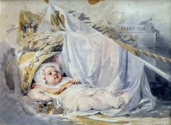 Koning van Rome Napoleon II, hertog van Reichstadt, zoon van keizer Napoleon I als pasgeborene