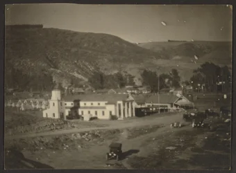 [Landschap met gebouwen].
