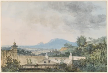 Panoramisch Uitzicht over een Terrasvormig Park