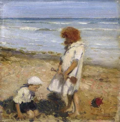 Spelen op het strand
