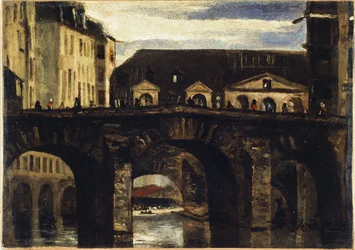 De Kleine Brug en de Sint-Charlesbrug, circa 1825