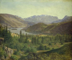 Hjelle in de Tilefjord van Valders, 1835