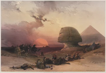 Egypte en Nubië, Deel III: Nadering van de Simoon-Woestijn bij Gizeh