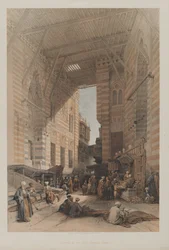 Egypte en Nubië, Deel III: Bazaar van de Zijdehandelaren, Caïro, 1848