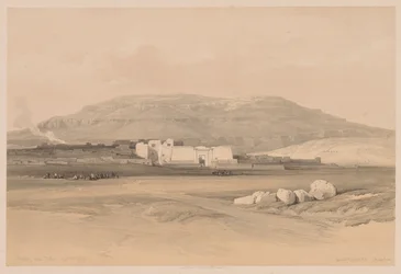 Egypte en Nubië: Deel II - Nr. 20, Medinet Abou, Thebe, 1838