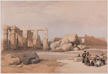 Egypte en Nubië, Deel II: Fragmenten van de Grote Kolossen bij het Memnonium, Thebe