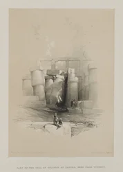 Egypte en Nubië, Deel II: Deel van de zuilenhal in Karnak, Thebe
