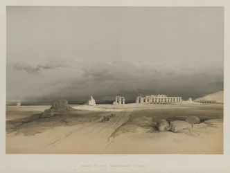 Egypte en Nubië, deel II: ruïnes van het Memnonium, Thebe, 1847