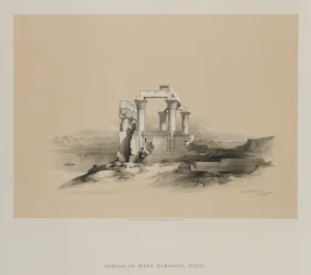 Egypte en Nubië, Deel II: Ruïnes van de Tempel van Kardeseh, Nubië, 1848