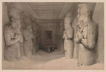 Egypte en Nubië: Deel I - Nr. 14, Interieur van de Tempel Aboo Simbel