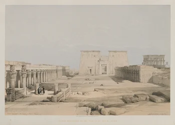 Egypte en Nubië, Deel I: Grote Toegang tot de Tempel van Philae, Nubië, 1847