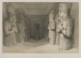 Egypte en Nubië, Deel I: Interieur van de Tempel van Aboo-Simbel, 1846