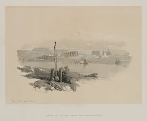 Egypte en Nubië, Deel I: Ruïnes van Luxor vanuit het Zuidwesten