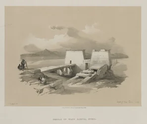 Egypte en Nubië, Deel I: Tempel van Wady Saboua, Nubië, 1846