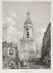 Pittoreske en romantische reizen in het oude Frankrijk, Picardië: De belforttoren van Amiens, Picardië (Voyages pittoresques et romantiques dans l