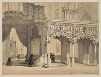 Schetsen in België en Duitsland, Eerste Serie, Scherm in de Kathedraal van St. Pieter, Leuven