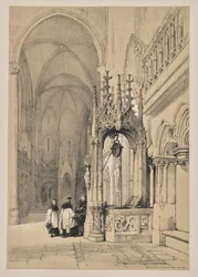Schetsen in België en Duitsland, Eerste Serie, De Heilige Bron in de Kathedraal van Ratisbon