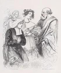 De Twee Zusters van Liefdadigheid uit Het Complete Werk van Béranger, 1836
