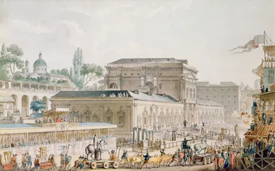 Antiquiteiten gevonden in Herculaneum worden naar het museum van Napels vervoerd