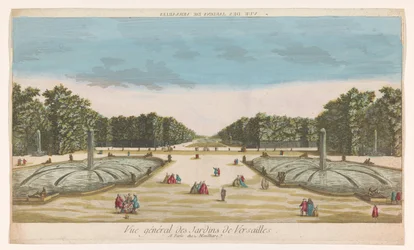 Gezicht op de Tuin van Versailles
