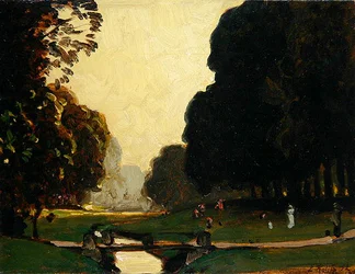 De Kleine Fulda in het Karlsaue Park, Kassel
