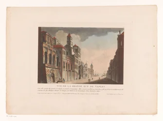 Gezicht op een straat in Napels