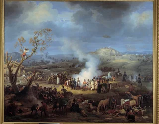 Bivak van Napoleon I aan de vooravond van de Slag bij Austerlitz op 1 december 1805