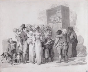 Louis-Léopold Boilly - De arme kat (sketch)